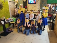 Детский праздник в стиле "Гадкий Я" с весёлыми миньонами! Аморе Пицца Тюмень