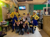 Детский праздник в стиле "Гадкий Я" с весёлыми миньонами! Аморе Пицца Тюмень