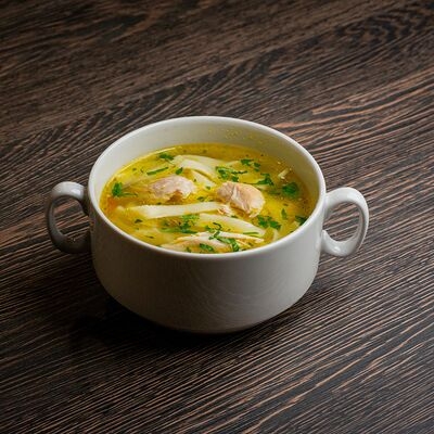 Супчик куриный с макарошками Аморе Пицца Тюмень