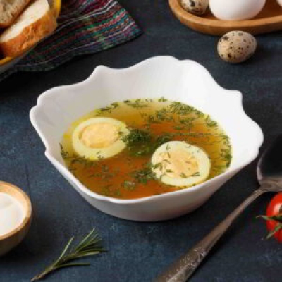 Куриный бульон с яйцом Аморе Пицца Тюмень